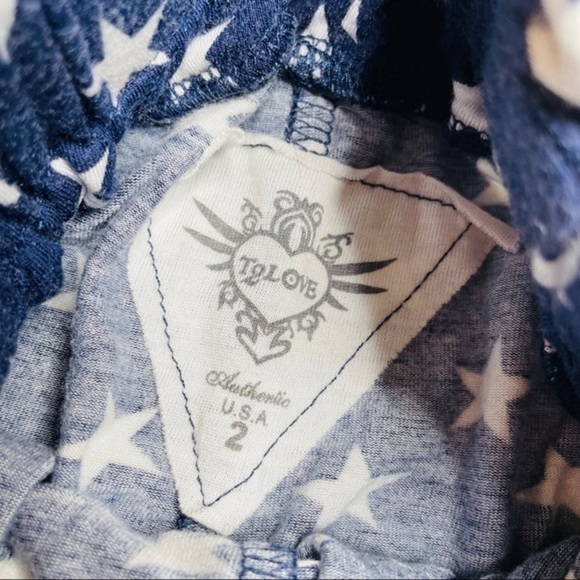 𝅺to Love Paper Bag Stars Patriotic Toddler Shorts - Picture 6 of 7